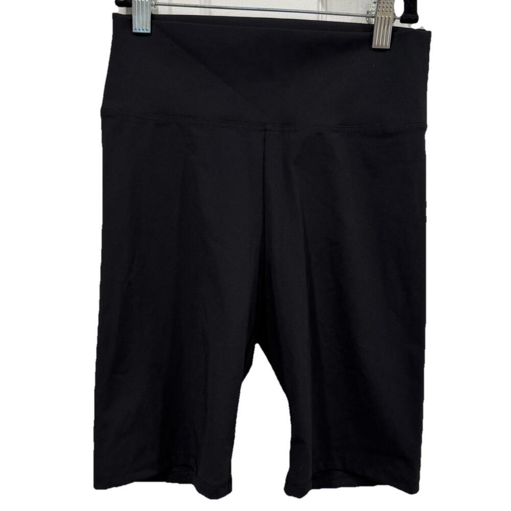 Calzedonia Womens Biker Shorts Black Pull On Yoga Waistband Stretch Activewear S